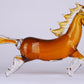 Stunning Crystal Sculpture Running Horse Statue Home Decor Accent - Orange