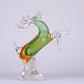 Majestic Crystal Sculpture Reindeer Statue Home Decor Accent - Green