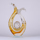 Modern Extract Blue Ocean Wave Crystal Ball - Yellow
