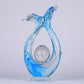 Modern Extract Blue Ocean Wave Crystal Ball - Blue
