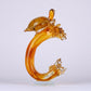 Turtle of the Tides Crystal Sculpture Home Decor Goodluck Figurine - Orange