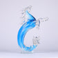 Elegant Horse Crystal Mermaid Pony Home Decor Piece - Blue