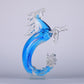 Elegant Horse Crystal Mermaid Pony Home Decor Piece - Blue
