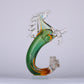 Elegant Horse Crystal Mermaid Pony Home Decor Piece - Green