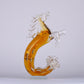 Elegant Horse Crystal Mermaid Pony Home Decor Piece - Yellow