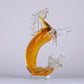 Elegant Horse Crystal Mermaid Pony Home Decor Piece - Yellow