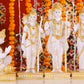 14" Ram Darbaar Marble statue with Gold tone - Shree Ram Ma Sita Laxman And Hanuman Darbar Idol for home temple