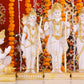 14" Ram Darbaar Marble statue with Gold tone - Shree Ram Ma Sita Laxman And Hanuman Darbar Idol for home temple