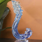 Modern Extract Blue Ocean Wave Crystal Glass - Blue