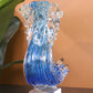 Modern Extract Blue Ocean Wave Crystal Glass - Blue