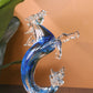 Elegant Horse Crystal Mermaid Pony Home Decor Piece - Blue