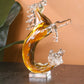Elegant Horse Crystal Mermaid Pony Home Decor Piece - Yellow