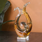 Modern Extract Blue Ocean Wave Crystal Ball - Yellow
