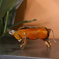 Ferocious Bull Statue with horns Crystal Scuplture