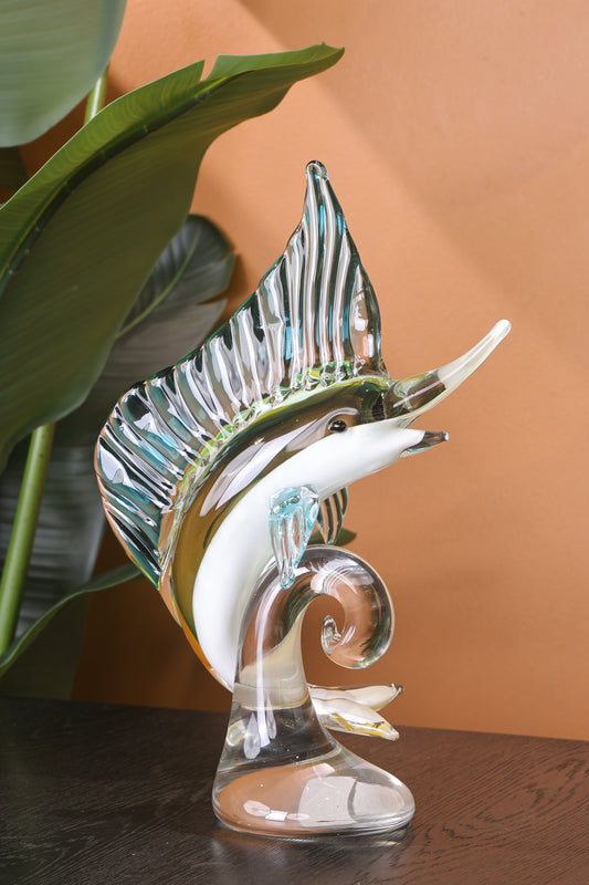 Luxury Crystal Seahorse Showpiece Ocean Inspired Decor