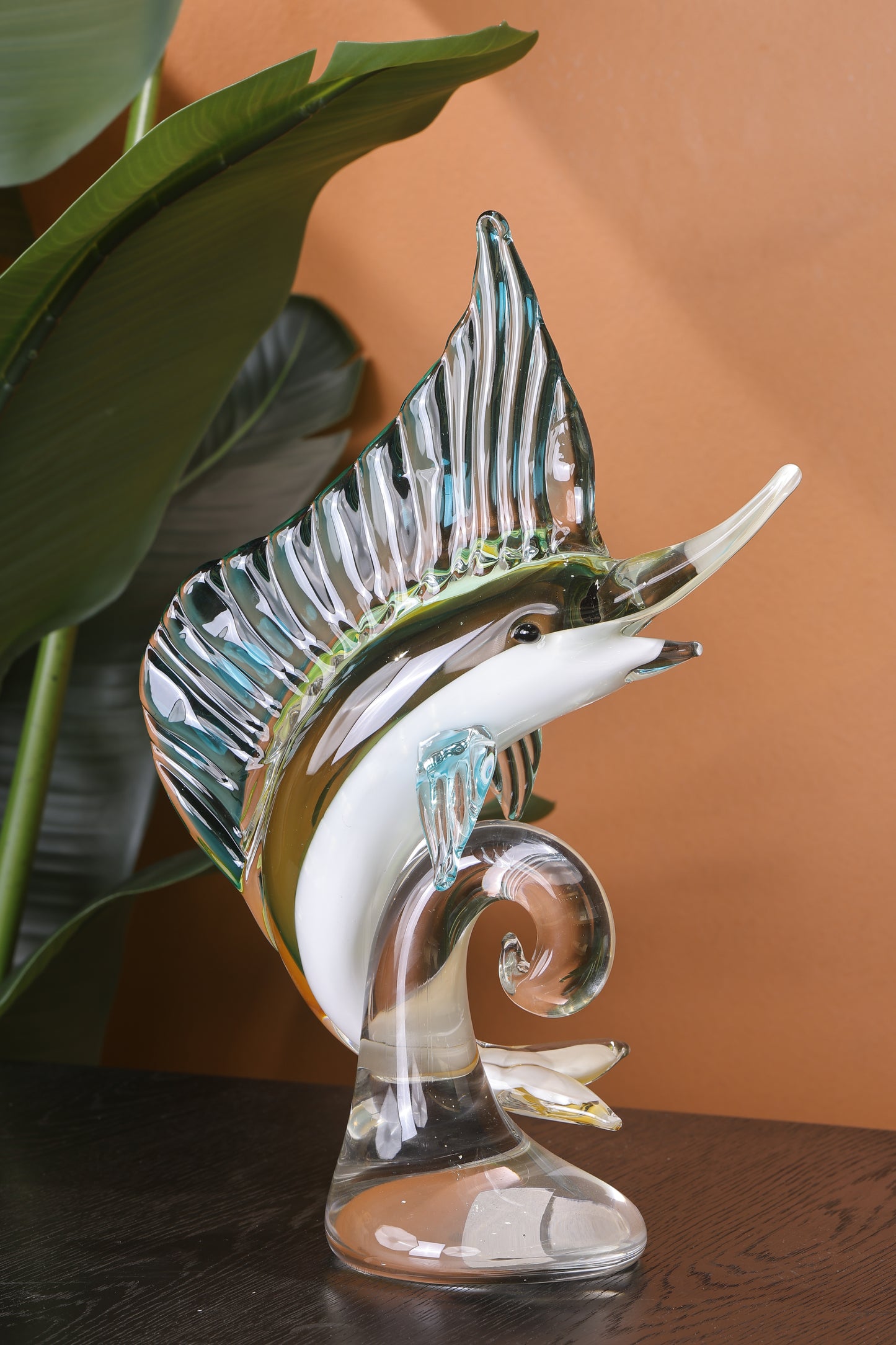 Luxury Crystal Seahorse Showpiece Ocean Inspired Decor