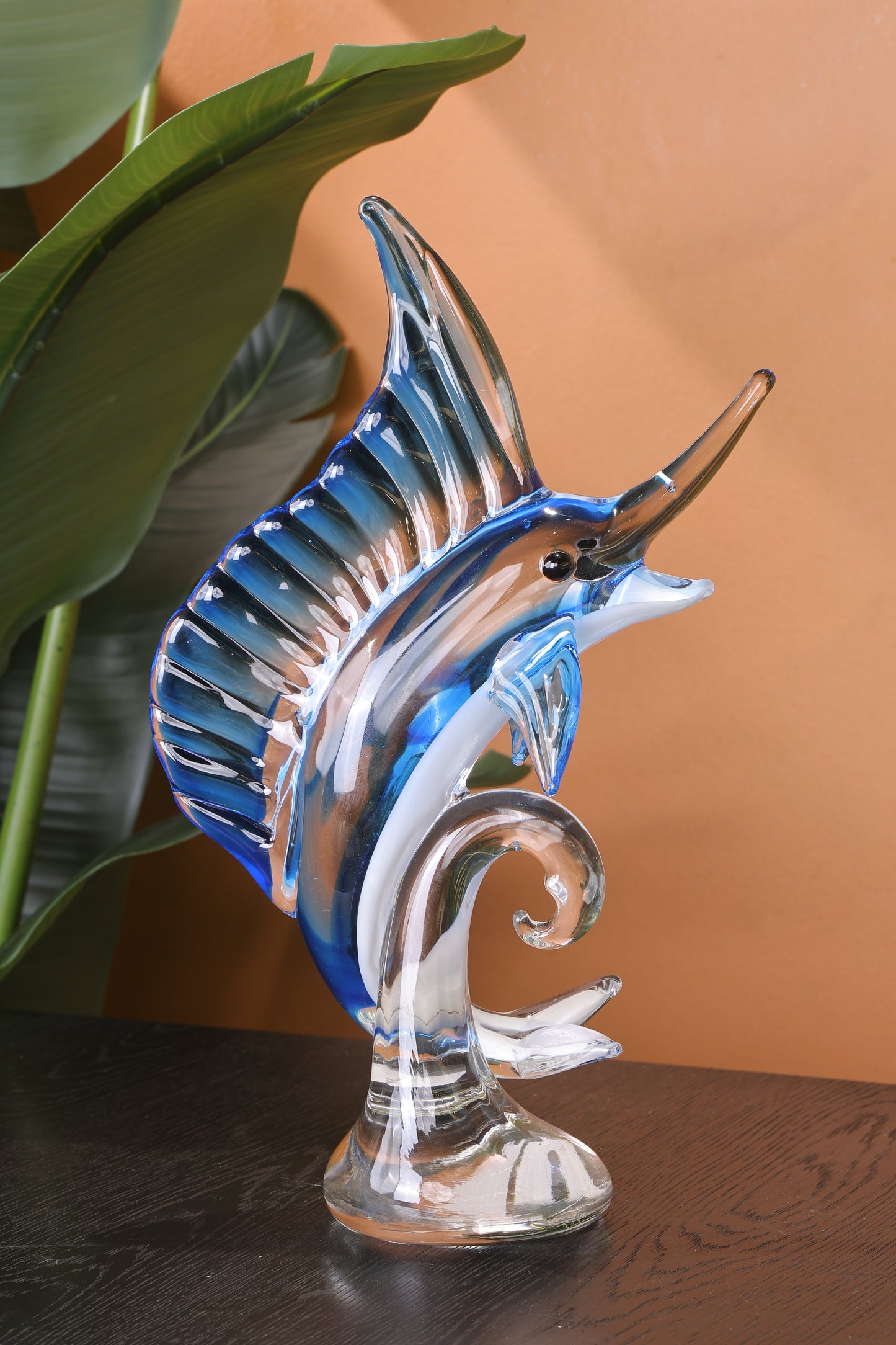 Luxury Crystal Seahorse Showpiece Ocean Inspired Decor