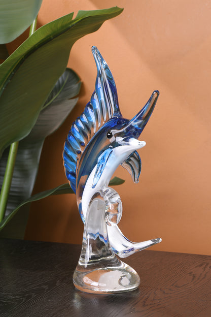 Luxury Crystal Seahorse Showpiece Ocean Inspired Decor