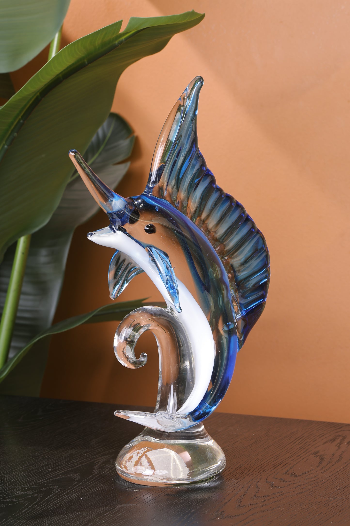 Luxury Crystal Seahorse Showpiece Ocean Inspired Decor