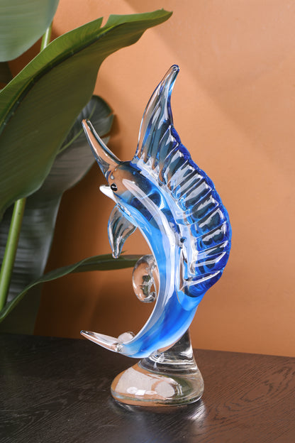 Luxury Crystal Seahorse Showpiece Ocean Inspired Decor