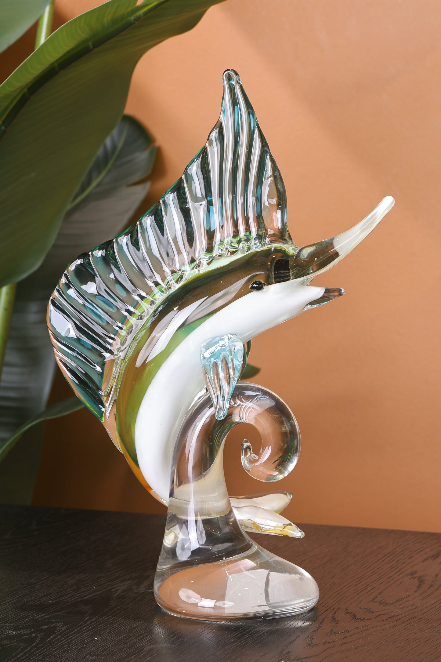 Luxury Crystal Seahorse Showpiece Ocean Inspired Decor