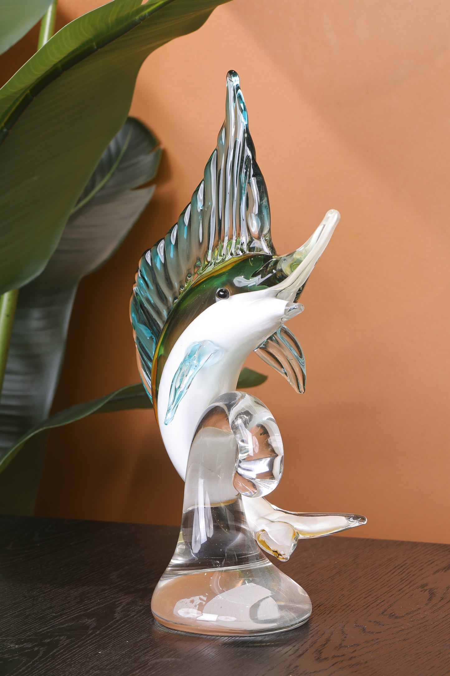 Luxury Crystal Seahorse Showpiece Ocean Inspired Decor