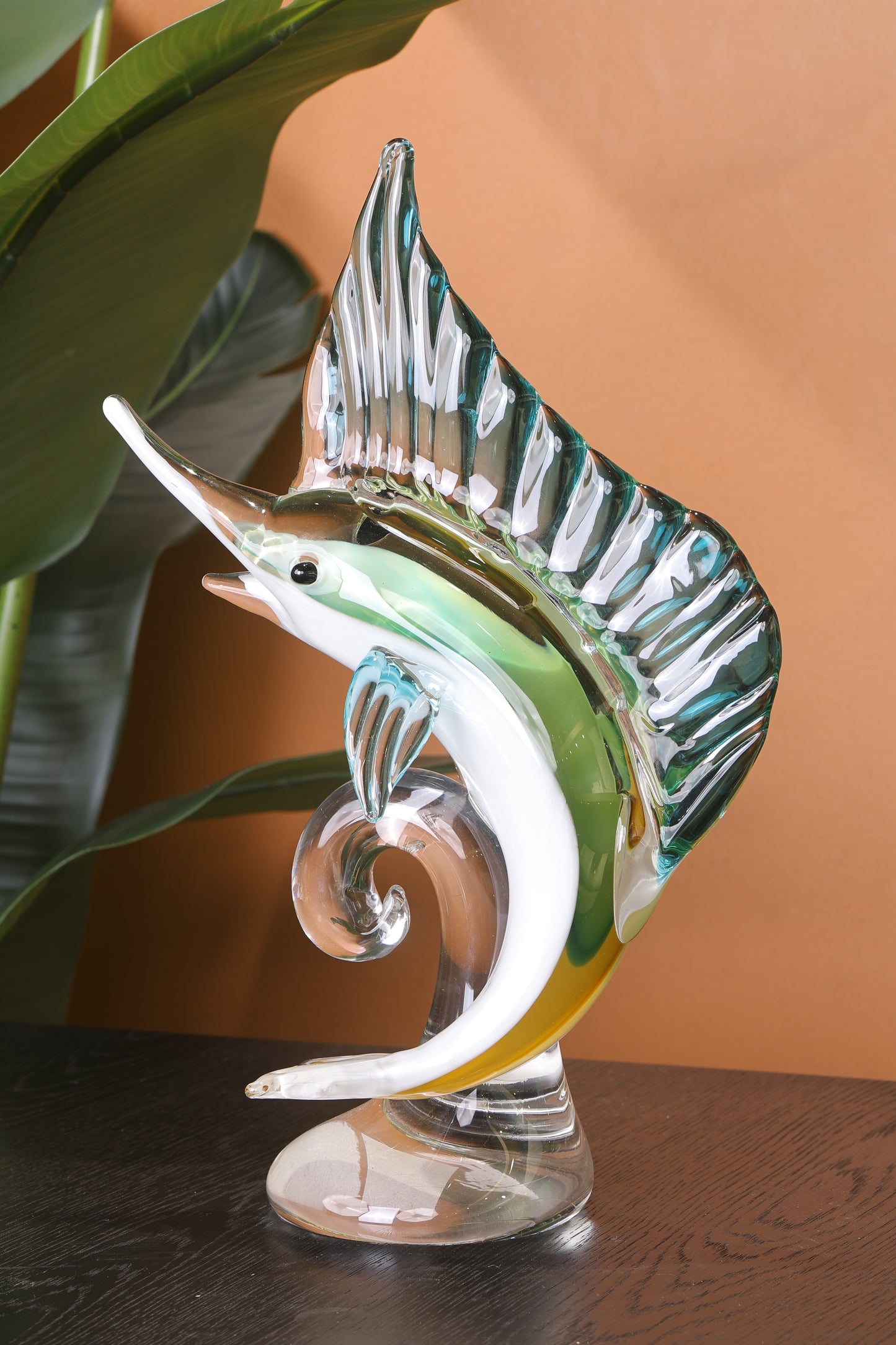 Luxury Crystal Seahorse Showpiece Ocean Inspired Decor