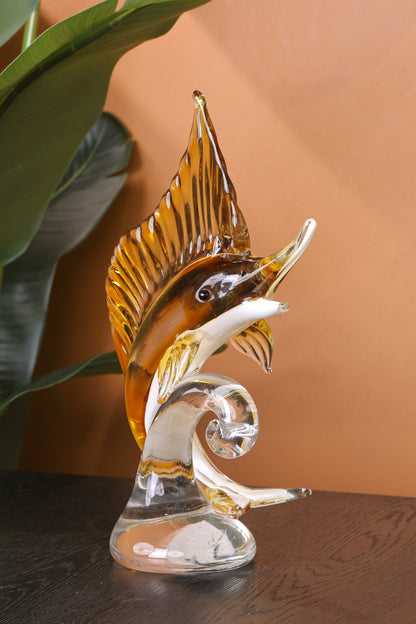 Luxury Crystal Seahorse Showpiece Ocean Inspired Decor