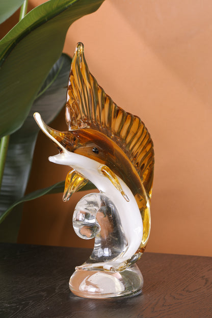 Luxury Crystal Seahorse Showpiece Ocean Inspired Decor