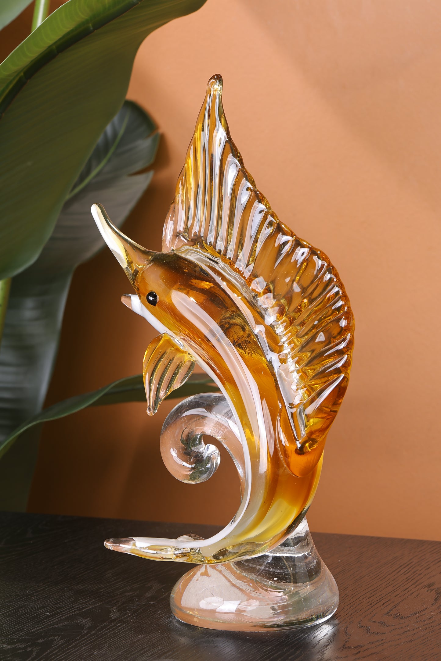 Luxury Crystal Seahorse Showpiece Ocean Inspired Decor