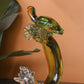 Turtle of the Tides Crystal Sculpture Home Decor Goodluck Figurine - Green