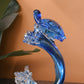 Turtle of the Tides Crystal Sculpture Home Decor Goodluck Figurine - Blue