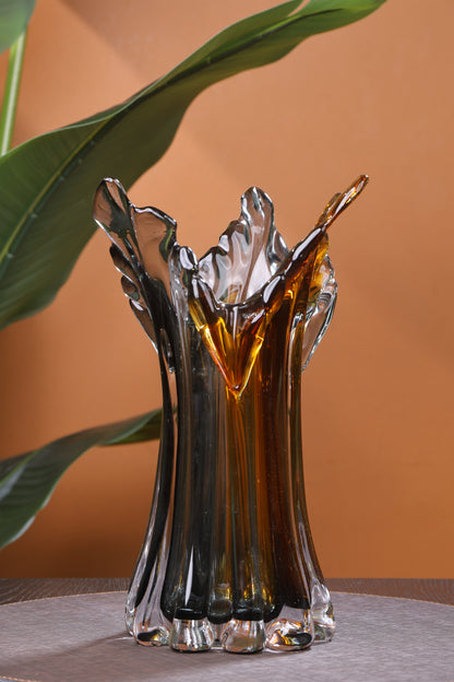 Hand-Blown glass vase for elegant display