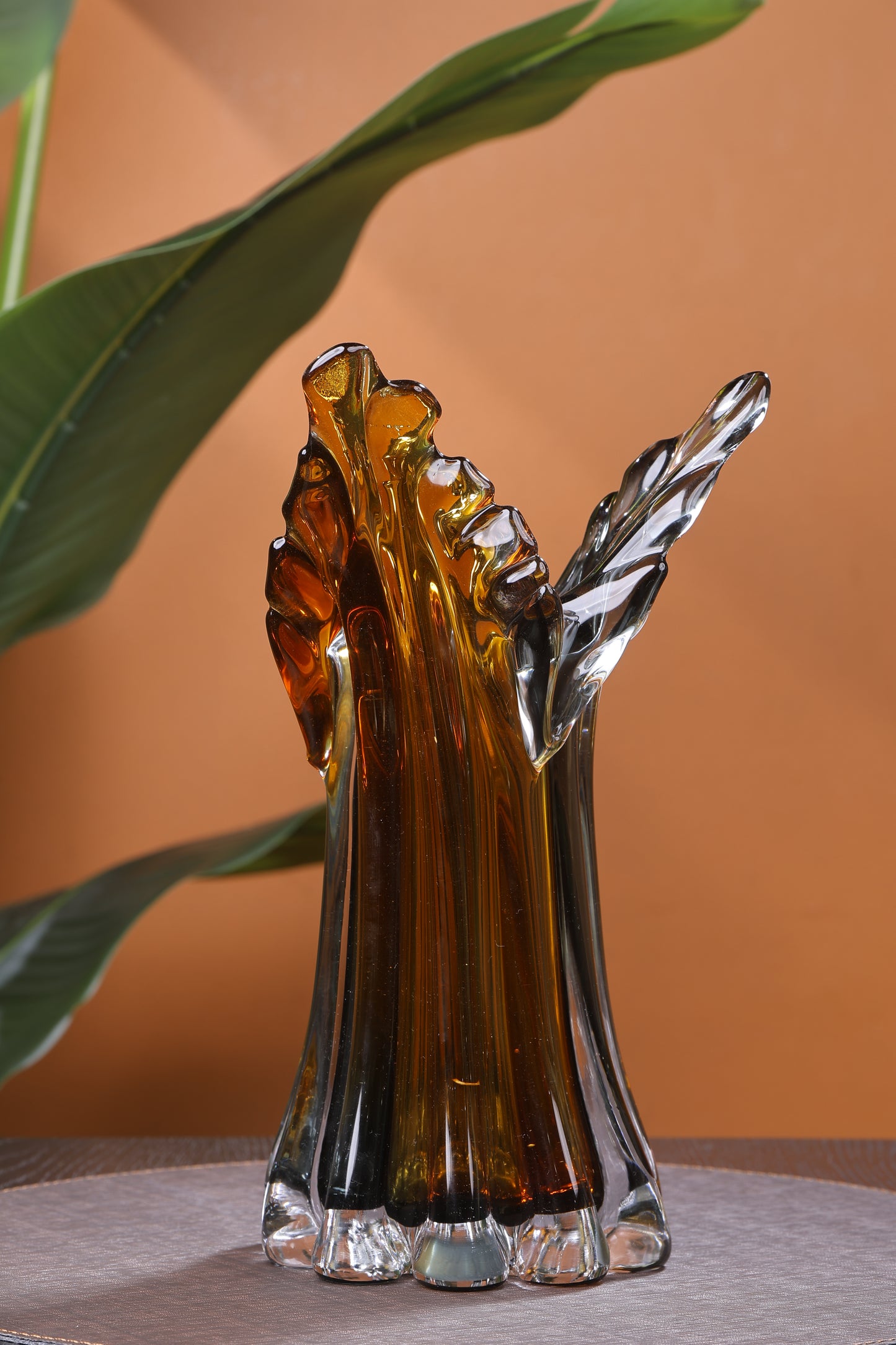 Hand-Blown glass vase for elegant display