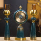 Classy Mother of Pearl dial Table Clock with Candlestands