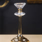Decorative Gold Mirror Candle Stand for Home Dining