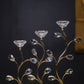 Chic Gold Mirror Candle Stand for Center Tables