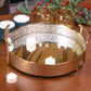 Shiny Gold Mirror Tray for Perfume Display