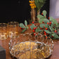 Golden Spiral Mirror Tray for Home Decor