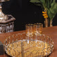 Luxury Golden Spiral Mirror Tray