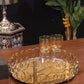 Luxury Golden Spiral Mirror Tray