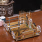 Geometric Gold Mirror Tray